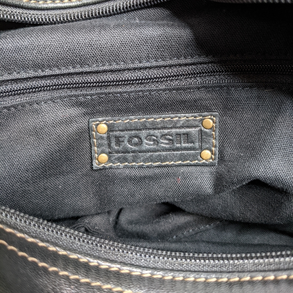 [❌ SOLD] FOSSIL Black Shoulder Purse Handbag - Picture 9 of 15